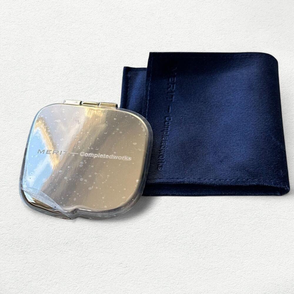 MERIT x Completedworks The Compact Mirror in Silver